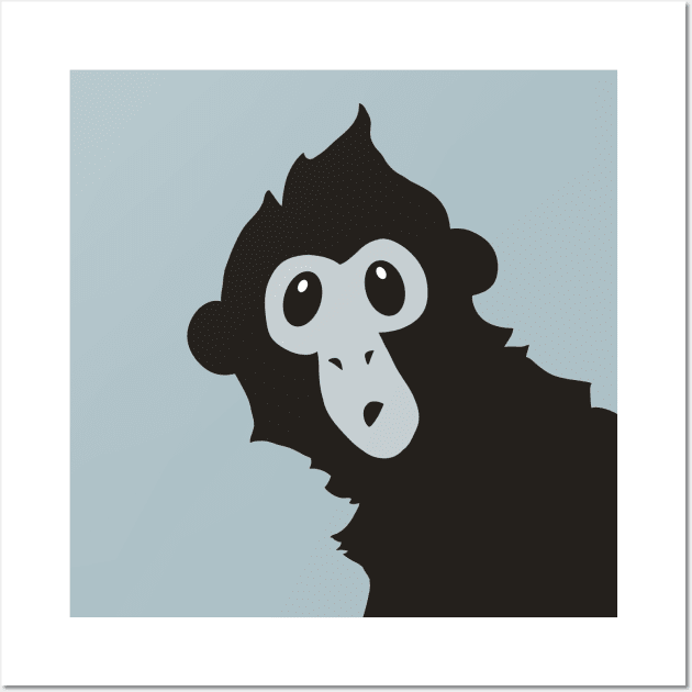 Spider Monkey - Peek A Boo Wall Art by thekylewalters